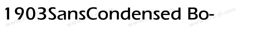1903SansCondensed Bo字体转换